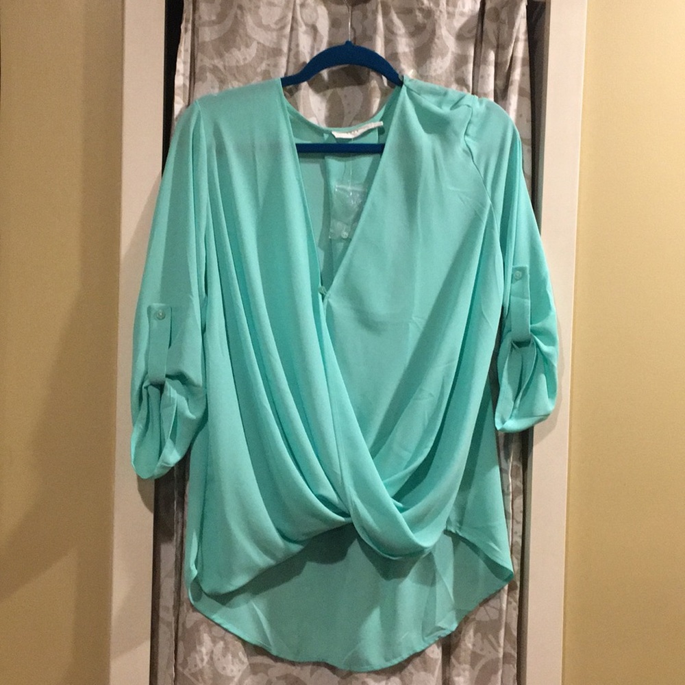 NEVER WORN mint/teal top!!!